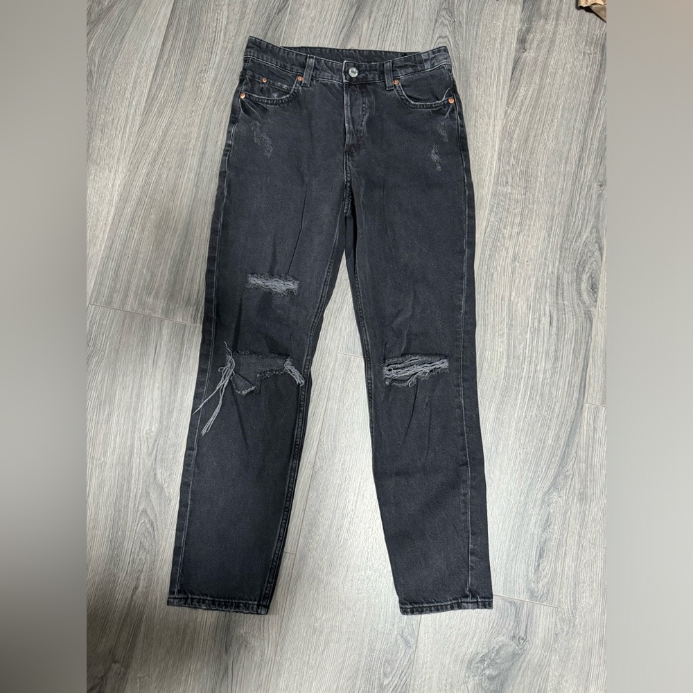 Black ripped jeans from H&M.